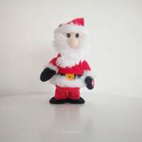 New Style Festive Christmas Santa Claus Custom Electronic Plush Toy